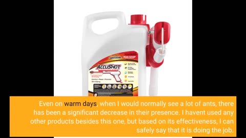 Customer Feedback: Spectracide Bug Stop Home Barrier Spray, Kills Ants, Roaches and Spiders On...