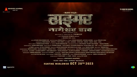 Tiger Nageswara Rao Trailer - Hindi | Ravi Teja | Vamsee |
