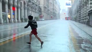 Heavy storms hit southern Europe causing huge disruption