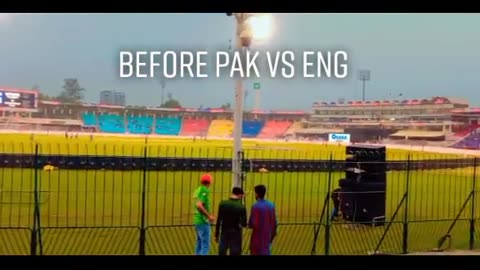 Beautiful view of Gaddafi Stadium in Pakistan