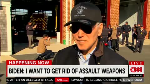 Biden: “The idea we still allow semi-automatic weapons to be purchased is sick.”