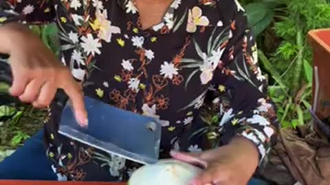 Coconut Cutting Skills _shorts