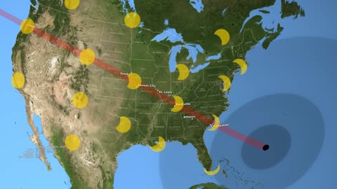 2017 Total Solar Eclipse's Path Across the U.S.