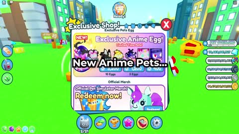 😳This ANIME UPDATE is INSANE in Pet Simulator X NEW HYPE GIFTS!