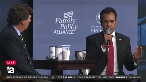 Tucker Carlson Interviews Vivek Ramaswamy at the 2023 Family Leadership Summit