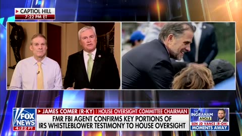 Jim Jordan, James Comer Talk About FBI Corroboration Of Whistleblower Account