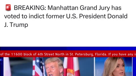 Braking news Manhatten Grend jury has voted Former US president Donald Trumpindict