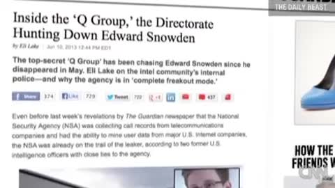 Looking for Edward Snowden. For leaking private documents the government did not want leaked.