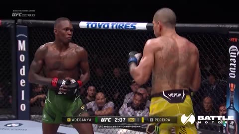 Alex Pereira vs Israel Adesanya 1 | FREE FIGHT | UFC 287