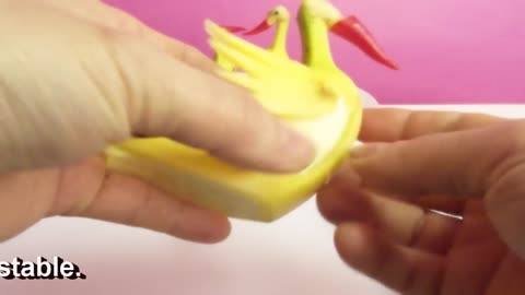 Art In Banana Show- Fruit Carving Yellow Duck Tutorial