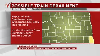 BREAKING: A 70-CAR TRAIN DERAILMENT LEAKING HAZARDOUS MATERIAL IN RICHLAND COUNTY, NORTH DAKOTA