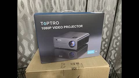 Review: TOPTRO X5 5G WiFi Bluetooth Projector, 360 ANSI Lumen Full HD Native 1080P Projector, O...