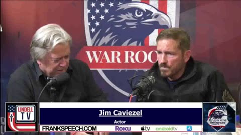 Jim Caviezel on War Room with Steve Bannon 6-20-23 Sound of Freedom