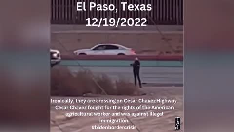 Video shows migrants crossing into the U.S. and the poor condition of the El Paso airport