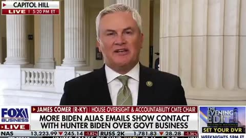 Rep. James Comer -🚨 @POTUS knew and participated in his family's influence peddling schemes.