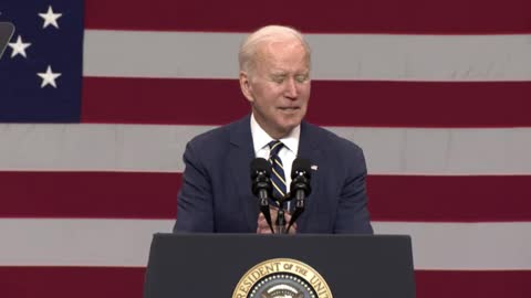 Biden erupts during Pittsburgh infrastructure speech.