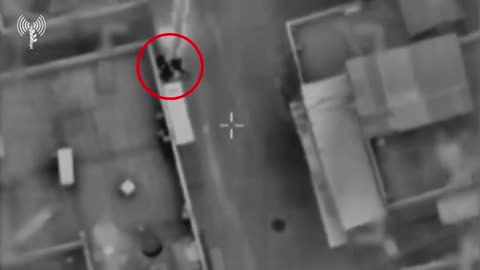 IDF publishes a video showing a drone strike against Palestinian gunmen who were