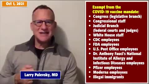 REVEALED !! FDA, CDC, PFIZER, MODERNA & FAUCI'S EMPLOYEES EXEMPT FROM VACCINE MANDATE !!