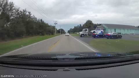 I-75 Driver on Wrong Side of the Road Gets Towed