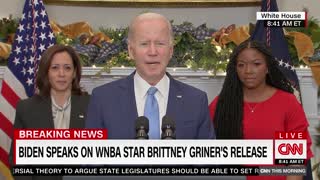 Watch President Biden speak out after Britney Griner's release