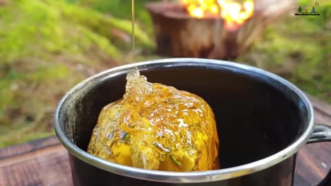 🔥Whole Chicken Prepared in the Forest🔥