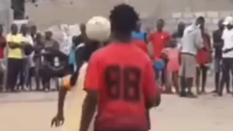 Who can dribble like these village soccer players?