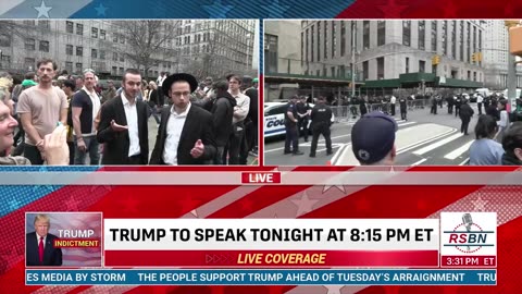 FULL EVENT - PRESIDENT TRUMP INDICTMENT: Coverage of Protests, Rallies in Manhattan 4/4/23