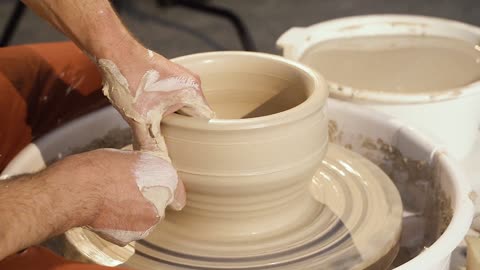 Basic practice with clay & Pottery wheel