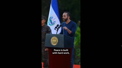 El Salvador President Nayib Bukelet speech to the Army