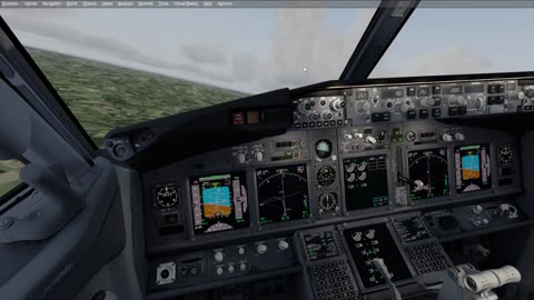 Gatwick EGKK descend approach and landing Condor IVAO 737 P3Dv4