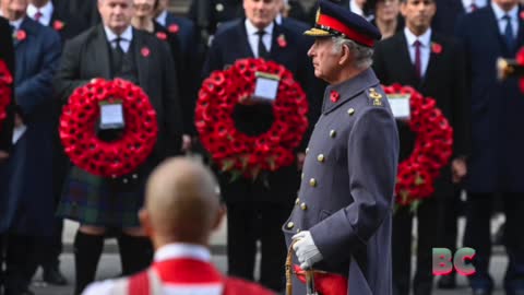 King Charles leads Remembrance Day service first time as British monarch