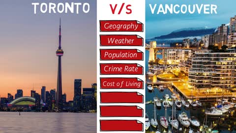 TORONTO v/s VANCOUVER which city is better to live?