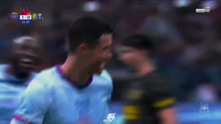 Cristiano Ronaldo scored a brace vs PSG first half
