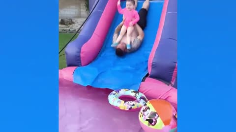 Funny Babies Playing Slide Fails - Cute Baby Videos-16