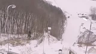 Insane ski jump