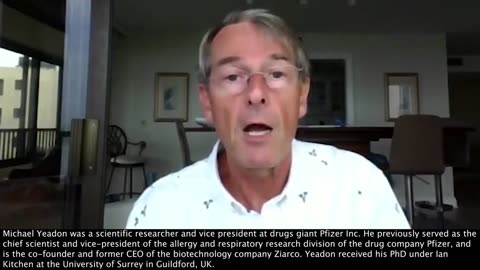 Michael Yeadon | "We're In the Middle of the Biggest Crime In History, And Will Involve Killing Millions, If Not Billions of People. It is Long Planned." - Michael Yeadon (Scientific Researcher And a Vice President At Pfizer)