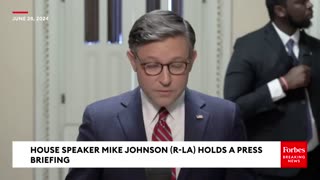 Mike Johnson Delivers Brutal Fact Check Of Biden Following First Presidential Debate.mp4
