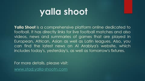 yalla shoot