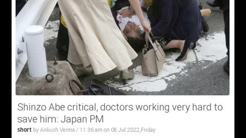 Breaking News: Shinzo Abe critical, doctors working very hard to save him: Japan PM #shorts #news