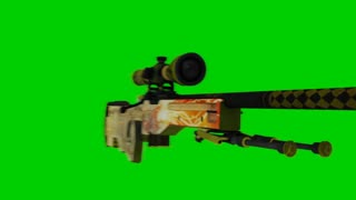 Golden rifle sniper