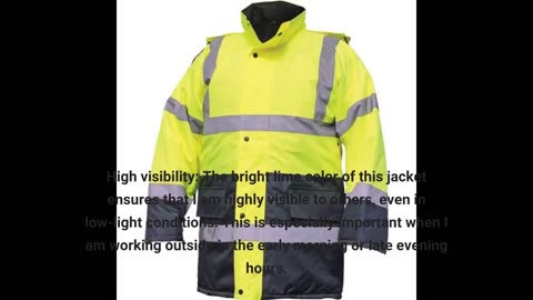 High Visibility Reflective Winter #Safety #Jacket Insulated-Overview