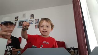My boy learning Star Wars characters with me 1/2
