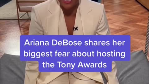 Ariana DeBose shares her biggest fear about hosting the Tony Awards