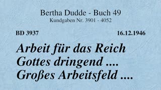 BD 3937 - ARBEIT FÜR DAS REICH GOTTES DRINGEND .... GROSSES ARBEITSFELD ....