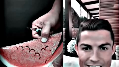 CR7 Ronaldo reaction food decorate