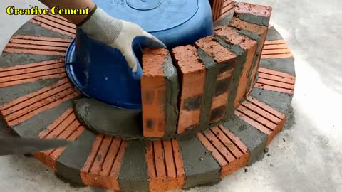 How to make a 2 in 1 wood stove from beautiful red bricks