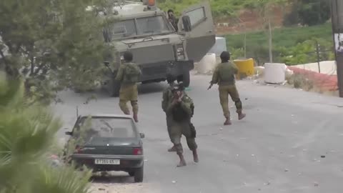 instant karma_ Israel Army vs Palestine Tire