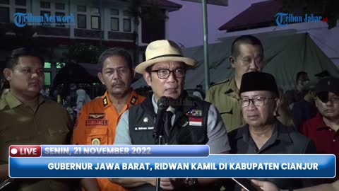 Ridwan Kamil Visits Cianjur Earthquake Victims