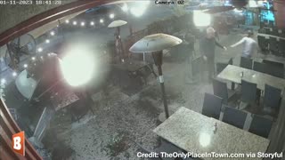 Driver CRASHES Car Directly into Restaurant Patio