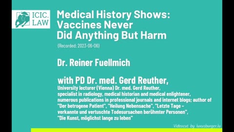 ICIC.LAW - Medical History Shows, Vaccines Never Did Anything But Harm (English Subtitles)